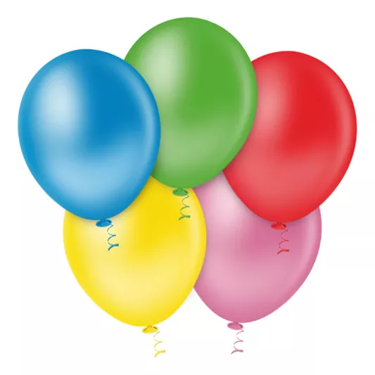 Balão liso Granfesta cores 9`` Pic Pic (50 uni)