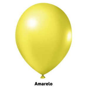 balão joy 14`` amarelo liso (12 uni)
