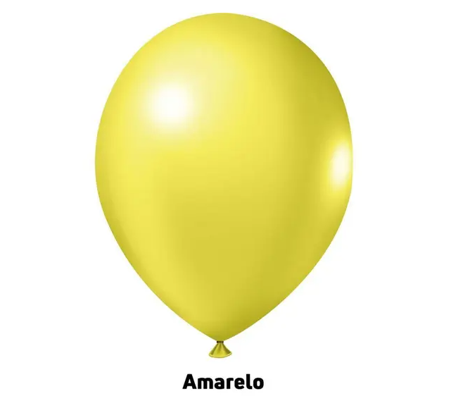 balão joy 14`` amarelo liso (12 uni)