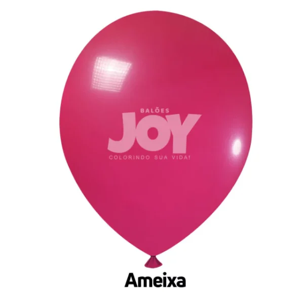 balão joy 14`` ameixa liso (12 uni)
