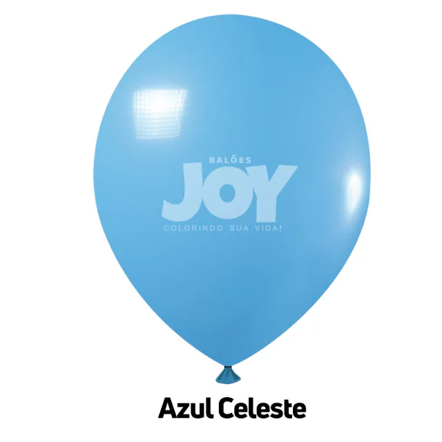 balão joy 16`` azul celeste liso (12 uni)