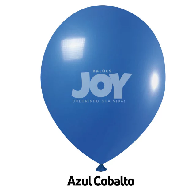 balão joy 14`` azul cobalto liso (12 uni)