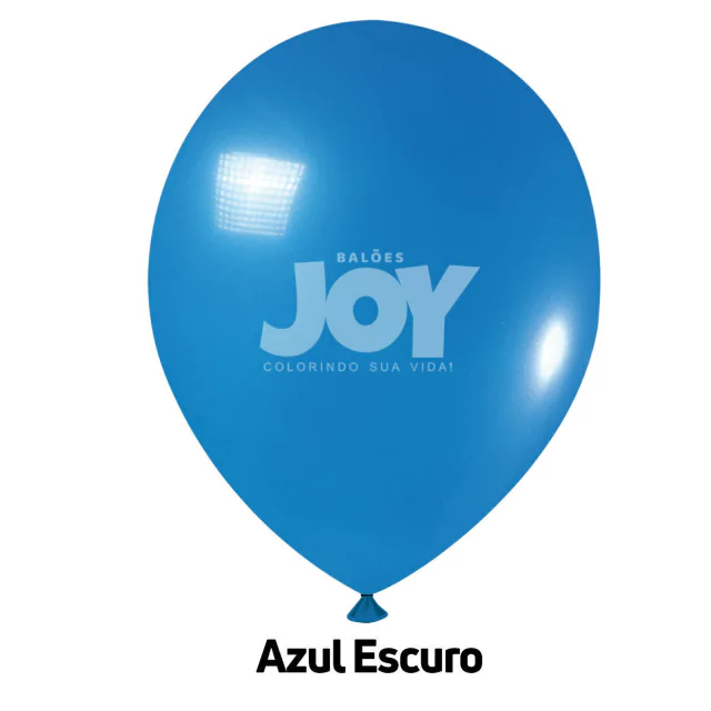 balão joy 9`` azul escuro liso (50 uni)