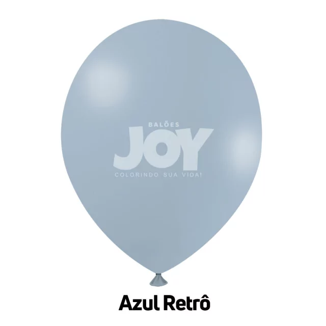 balão joy 5`` azul candy retrô (50 uni)