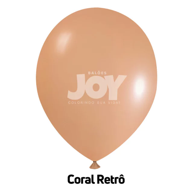 balão joy 5`` coral candy retrô (50 uni)