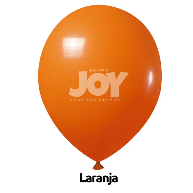 balão joy 14`` laranja liso (12 uni)