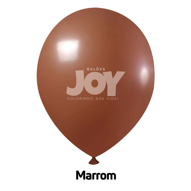 balão joy 5`` marrom liso (50 uni)