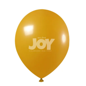 balão joy 8`` mostarda liso (50 uni)