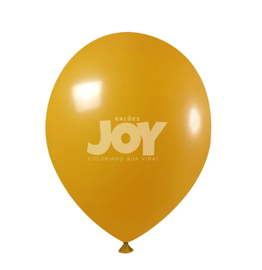 balão joy 8`` mostarda liso (50 uni)