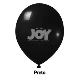 balão joy 5`` preto liso (50 uni)