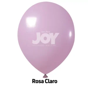 balão joy 5`` rosa claro liso (50 uni)