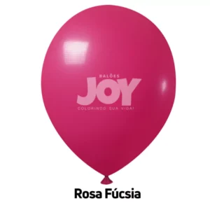 balão joy 14`` rosa fúcsia liso (12 uni)