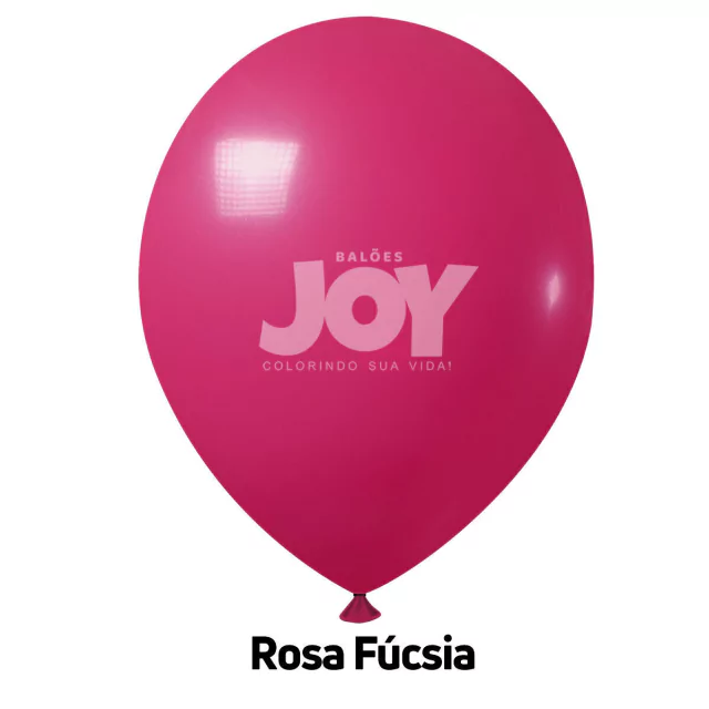 balão joy 14`` rosa fúcsia liso (12 uni)