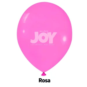 balão joy 5`` rosa neon (50 uni)