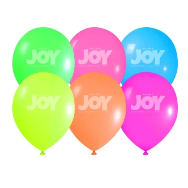 balão joy 5`` sortido neon (50 uni)