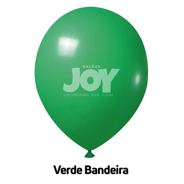 balão joy 5`` verde bandeira liso (50 uni)