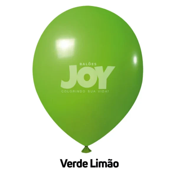 balão joy 11`` verde limão liso (50 uni)
