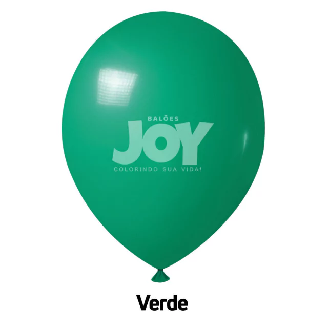 balão joy 11`` verde liso (50 uni)