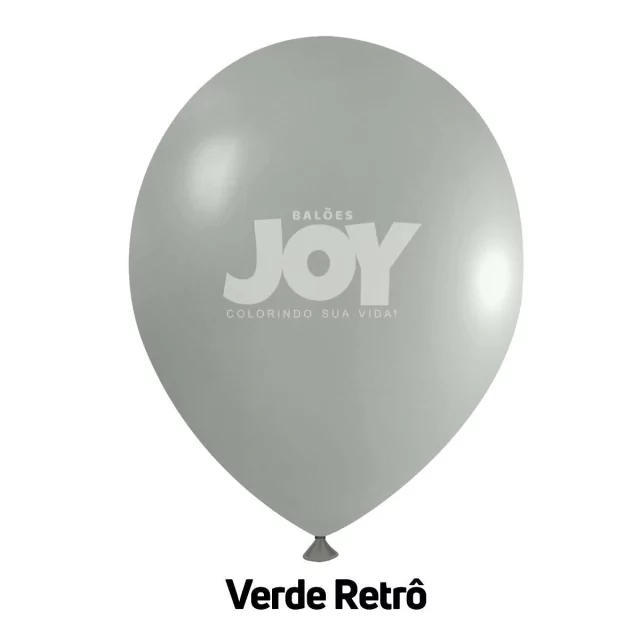 balão joy 5`` verde candy retrô (50 uni)