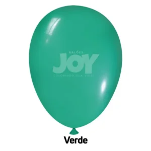 balão joy 6,5`` verde liso (50 uni)