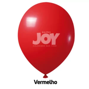 balão joy 16`` vermelho liso (12 uni)