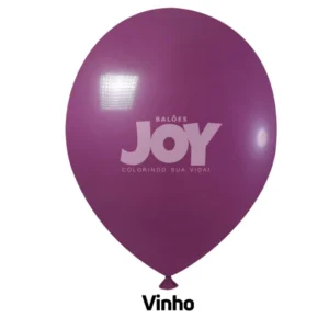 balão joy 8`` vinho liso (50 uni)