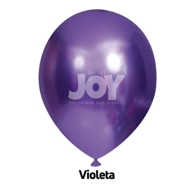 balão joy 16`` violeta cromado (12 uni)
