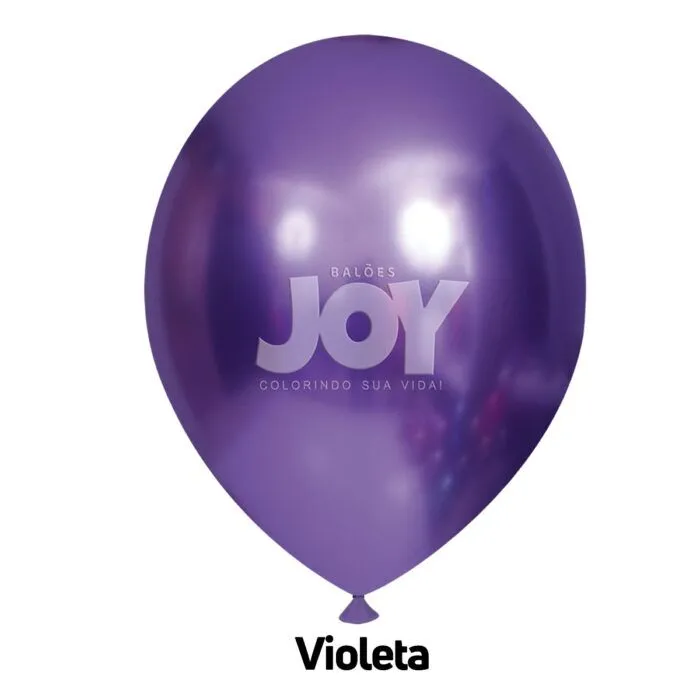 balão joy 16`` violeta cromado (12 uni)